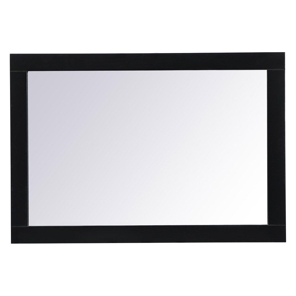 Elegant Wall Mirror - Black, D 22", H 32" (VM22232BK)