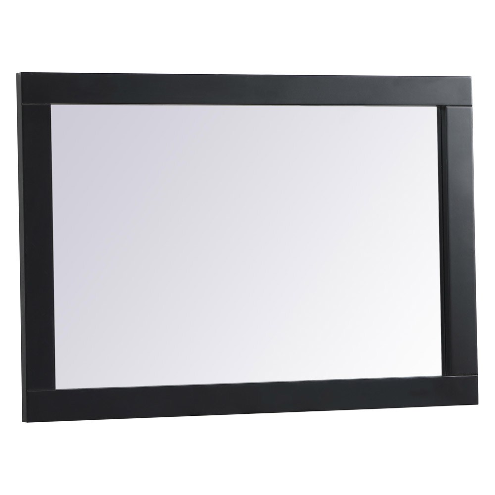 Elegant Wall Mirror - Black, D 22", H 32" (VM22232BK)