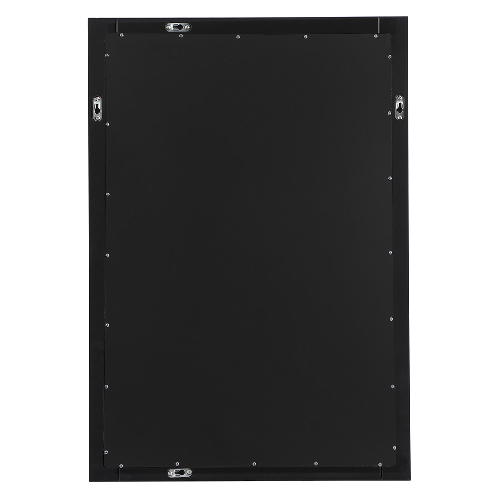 Elegant Wall Mirror - Black, D 22", H 32" (VM22232BK)