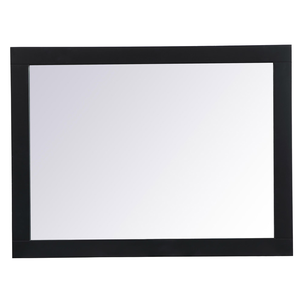 Elegant Wall Mirror - Black, D 24", H 32" (VM22432BK)