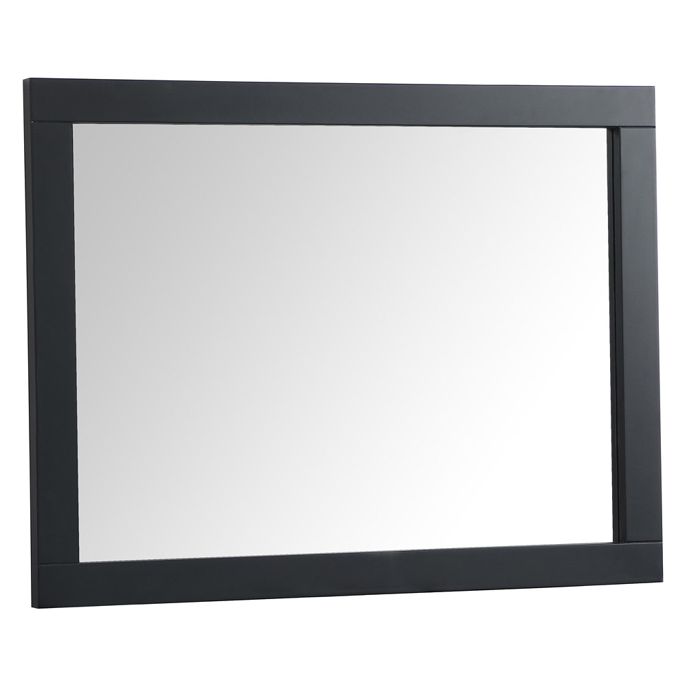 Elegant Wall Mirror - Black, D 24", H 32" (VM22432BK)