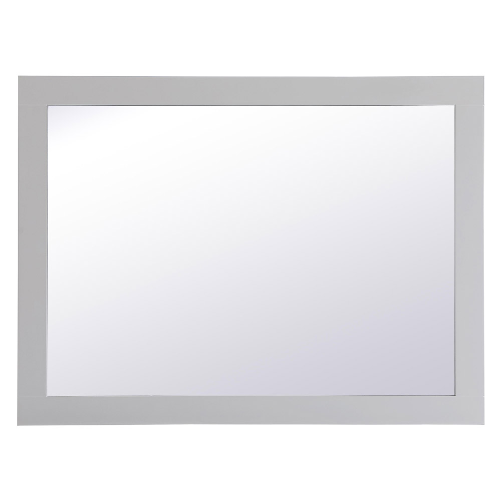 Elegant Wall Mirror - Gray, D 24", H 32" (VM22432GR)