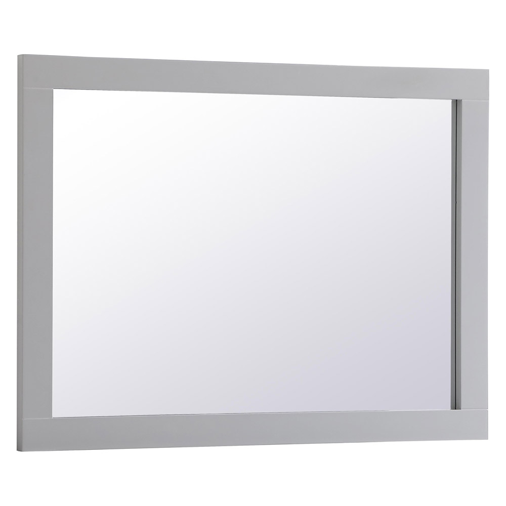 Elegant Wall Mirror - Gray, D 24", H 32" (VM22432GR)