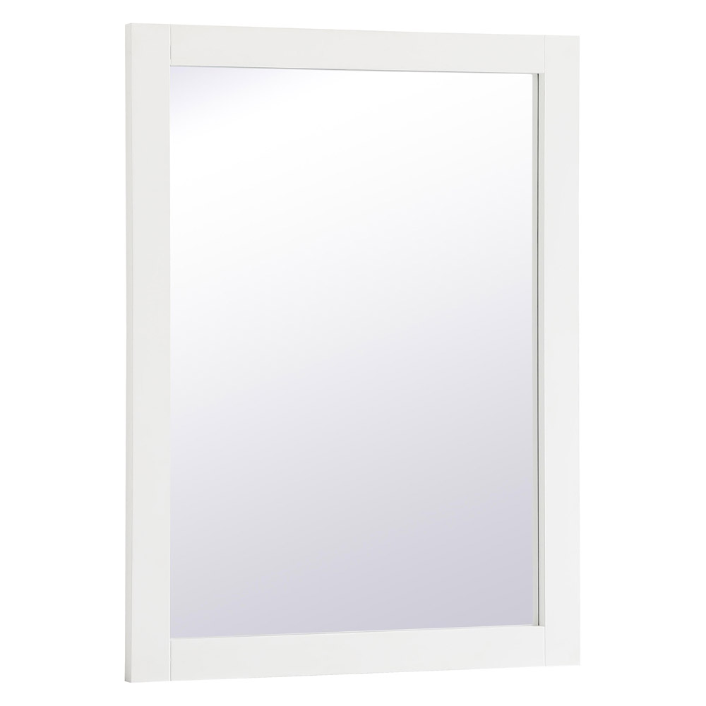 Elegant Wall Mirror - White, D 24", H 32" (VM22432WH)