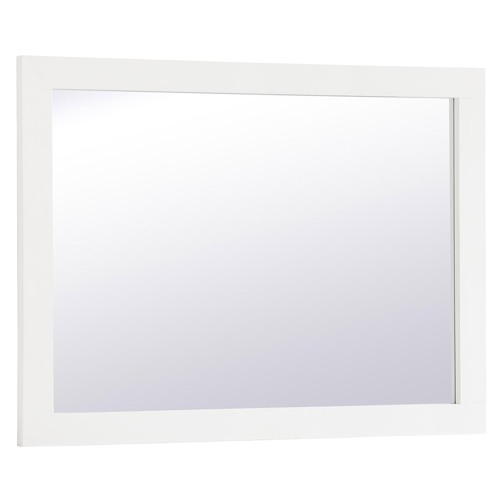 Elegant Wall Mirror - White, D 24", H 32" (VM22432WH)