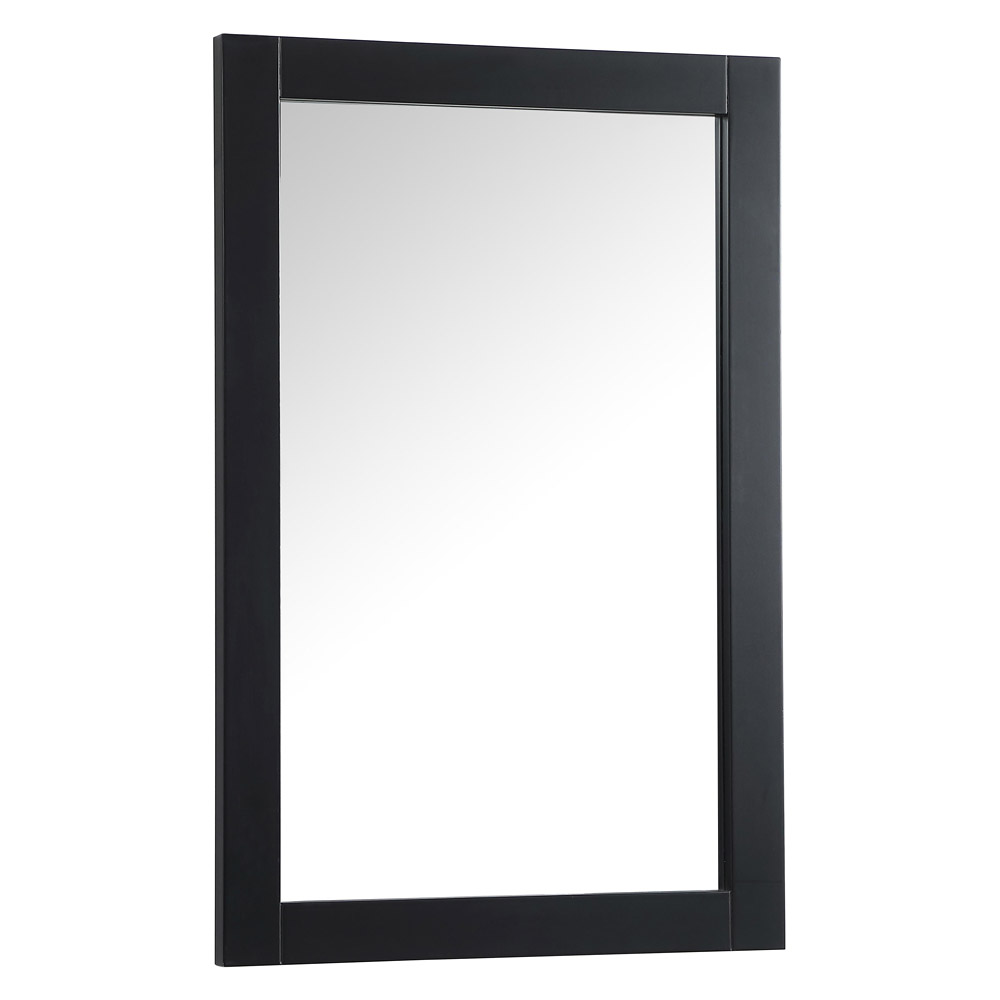 Elegant Wall Mirror - Black, D 24", H 36" (VM22436BK)