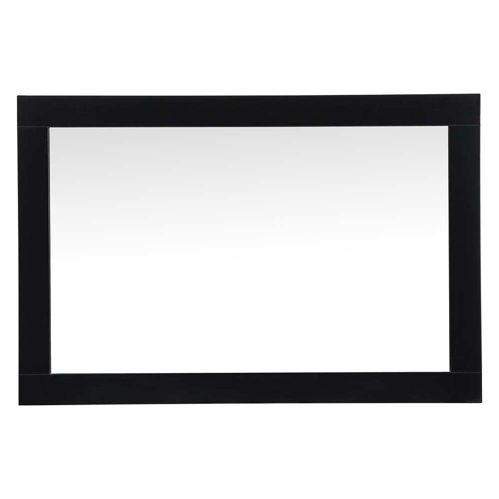 Elegant Wall Mirror - Black, D 24", H 36" (VM22436BK)