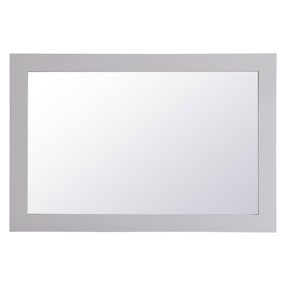 Elegant Wall Mirror - Gray, D 24", H 36" (VM22436GR)