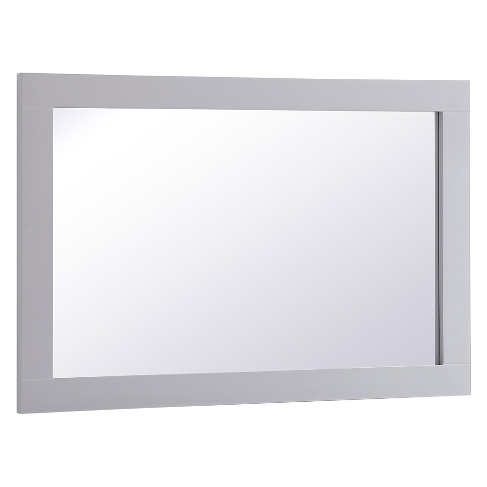 Elegant Wall Mirror - Gray, D 24", H 36" (VM22436GR)