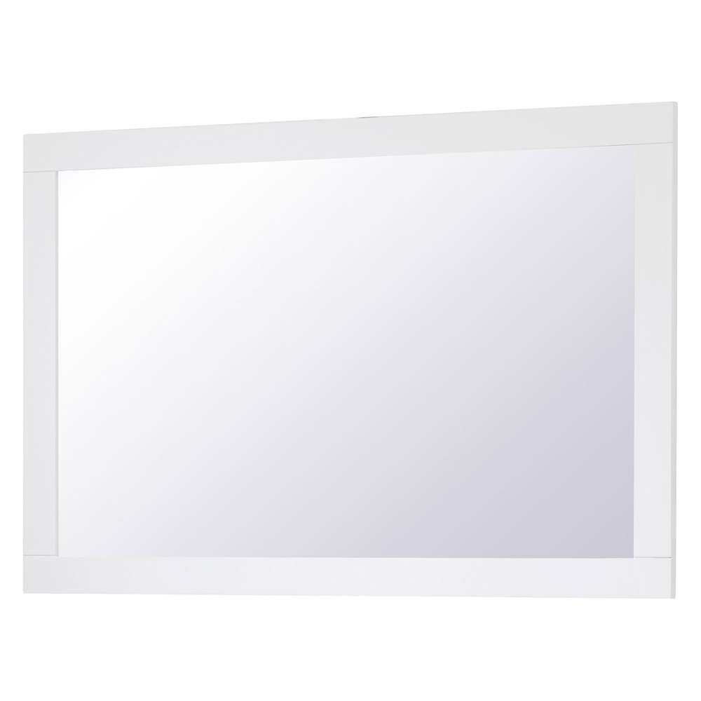 Elegant Wall Mirror - White, D 24", H 36" (VM22436WH)