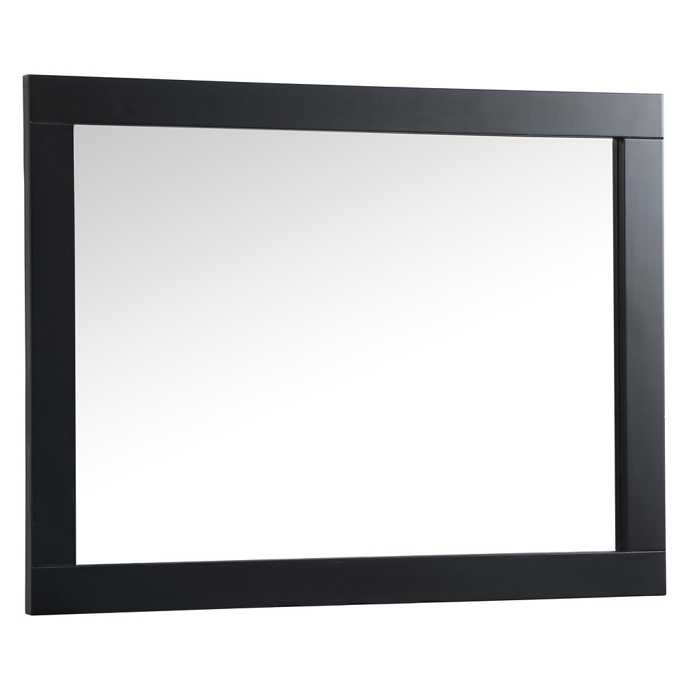 Elegant Wall Mirror - Black, D 27", H 36" (VM22736BK)