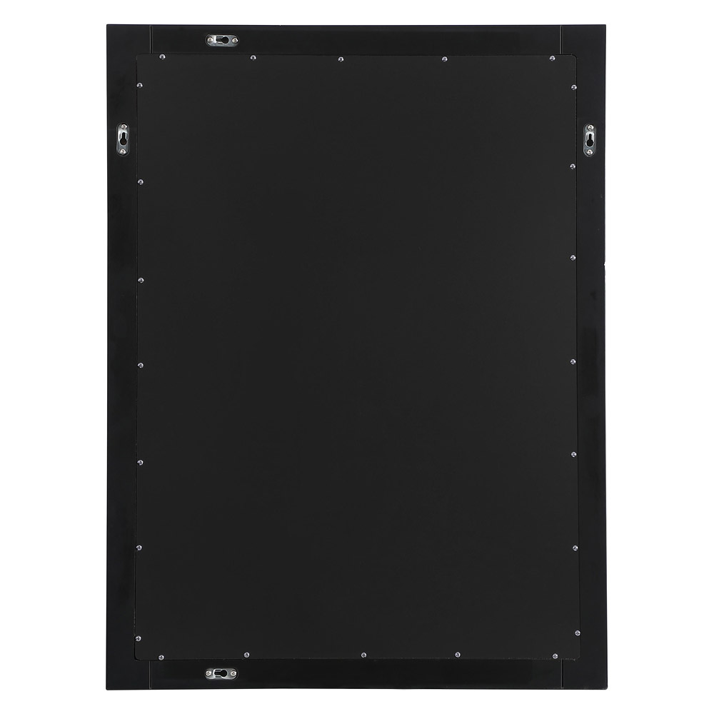 Elegant Wall Mirror - Black, D 27", H 36" (VM22736BK)