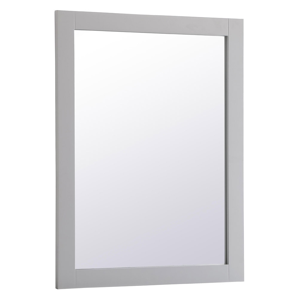 Elegant Wall Mirror - Gray, D 27", H 36" (VM22736GR)