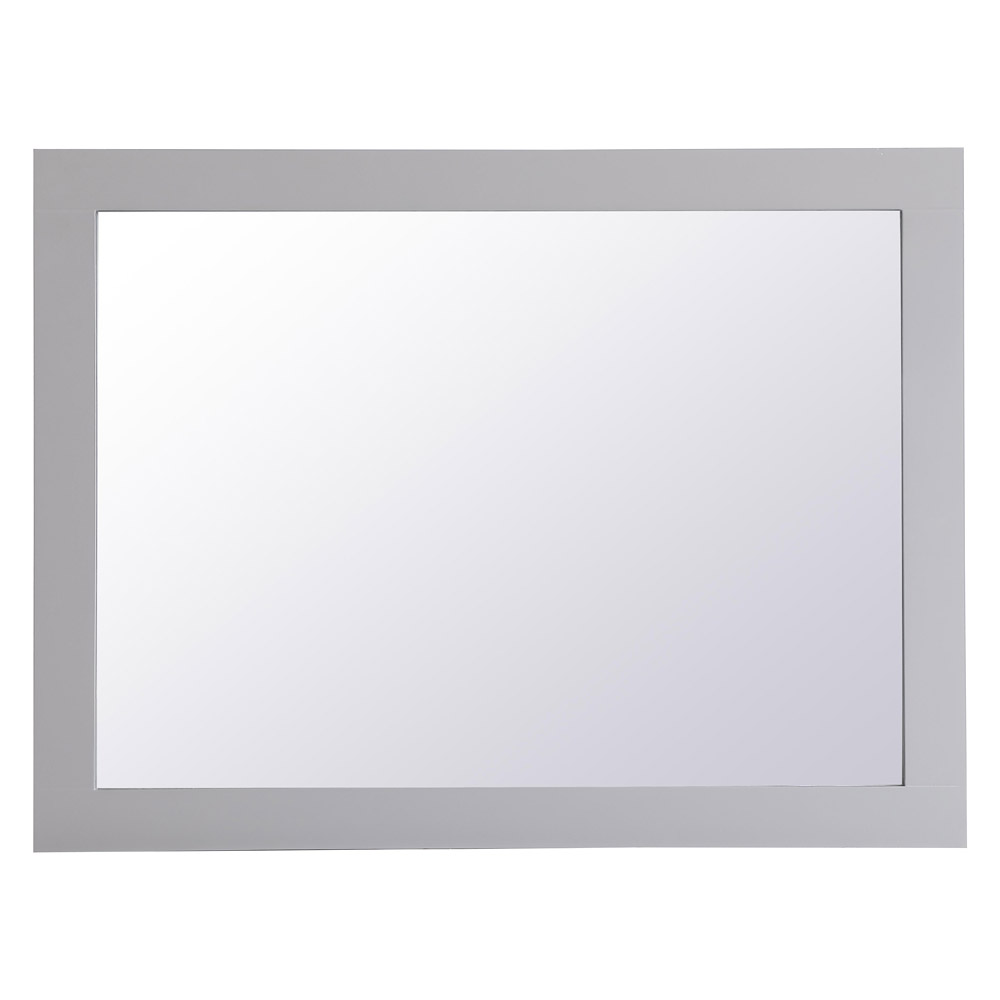 Elegant Wall Mirror - Gray, D 27", H 36" (VM22736GR)