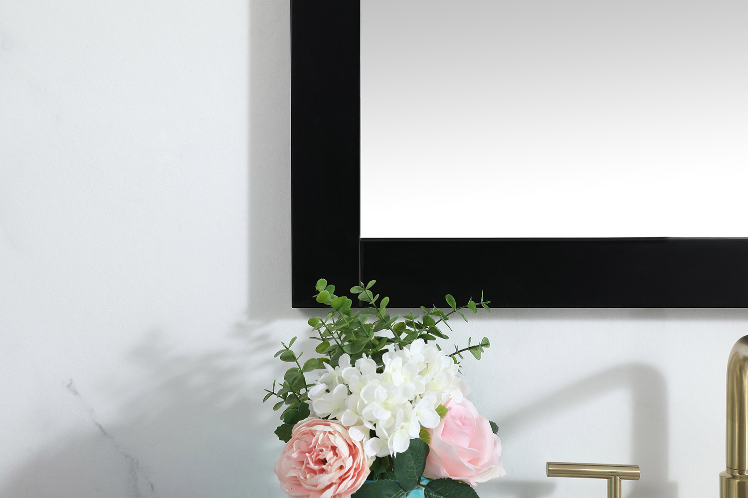 Elegant Wall Mirror - Black, D 30", H 36" (VM23036BK)