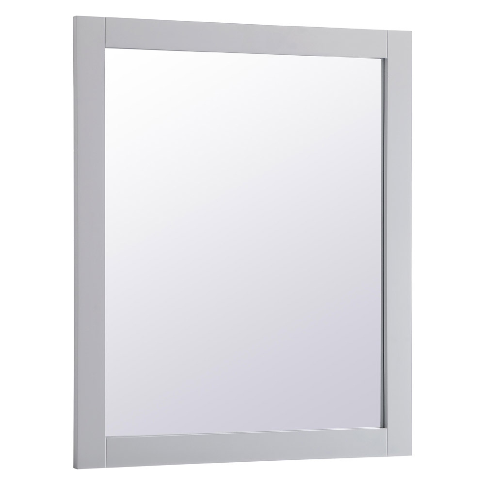 Elegant Wall Mirror - Gray, D 30", H 36" (VM23036GR)