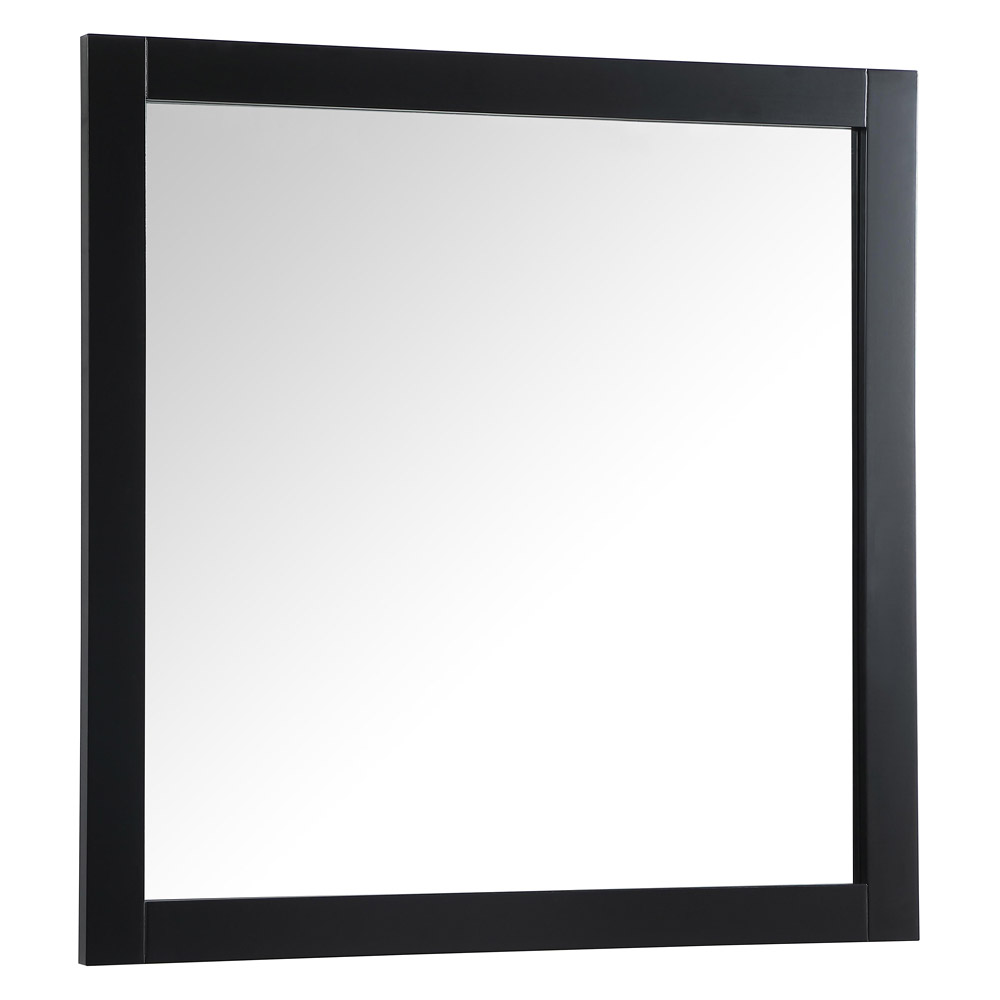 Elegant Wall Mirror - Black, D 36", H 36" (VM23636BK)