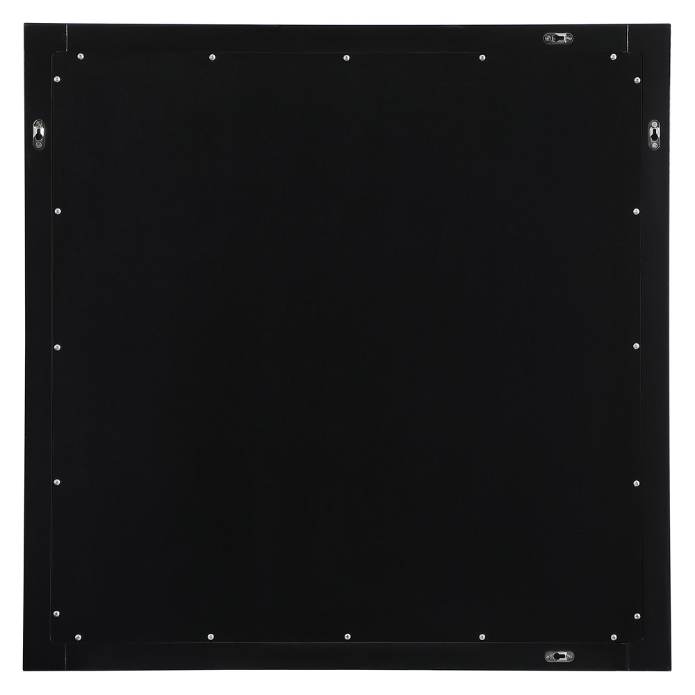 Elegant Wall Mirror - Black, D 36", H 36" (VM23636BK)