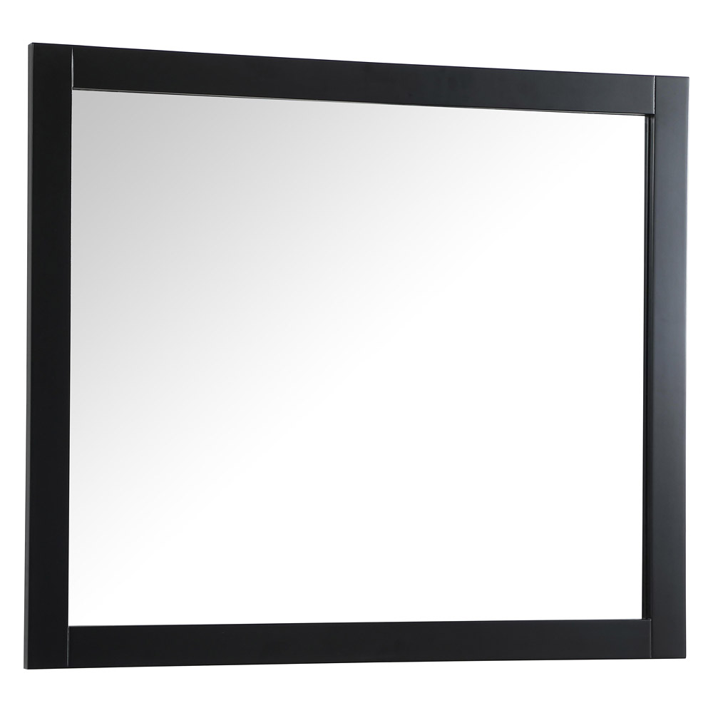 Elegant Wall Mirror - Black, D 42", H 36" (VM24236BK)