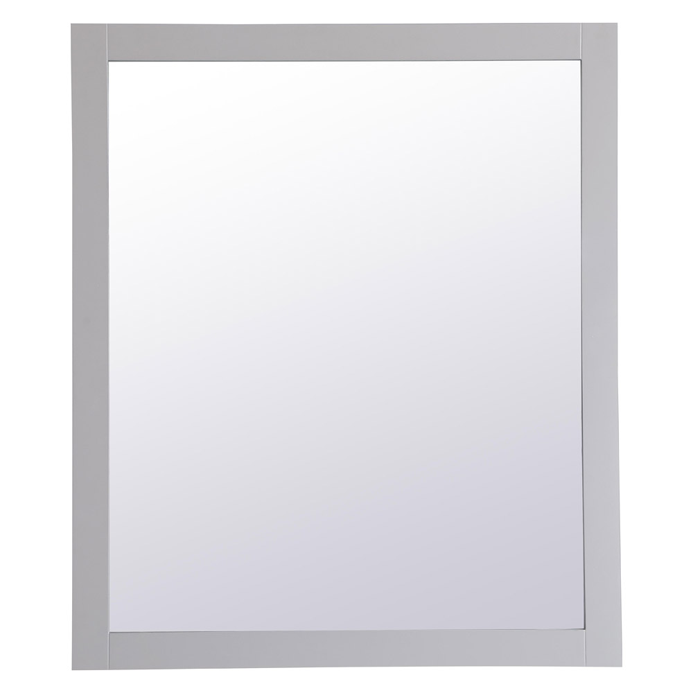 Elegant Wall Mirror - Gray, D 42", H 36" (VM24236GR)