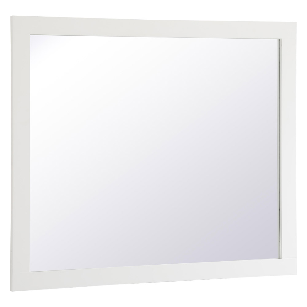 Elegant Wall Mirror - White, D 42", H 36" (VM24236WH)