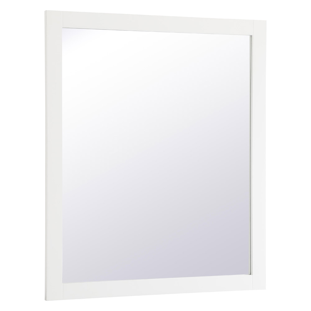 Elegant Wall Mirror - White, D 42", H 36" (VM24236WH)