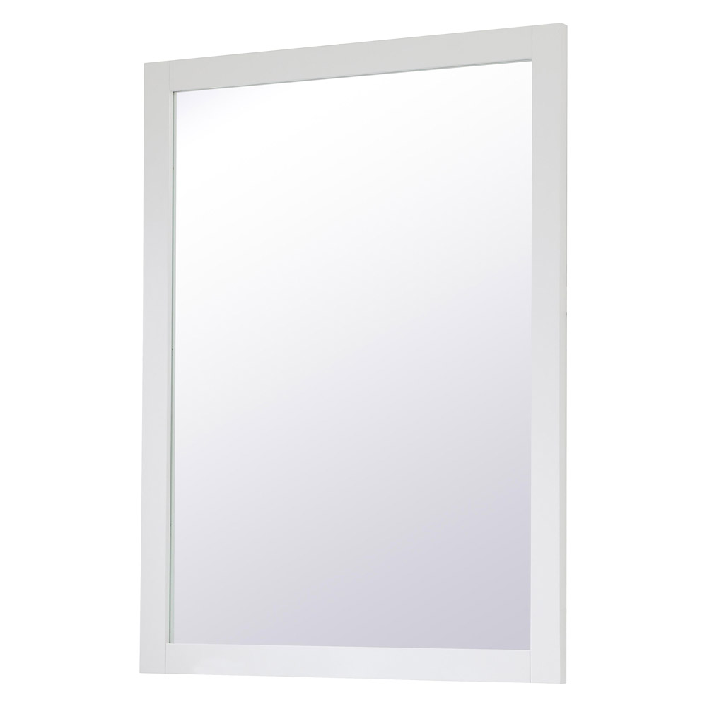 Elegant Wall Mirror - White, D 48", H 36" (VM24836WH)