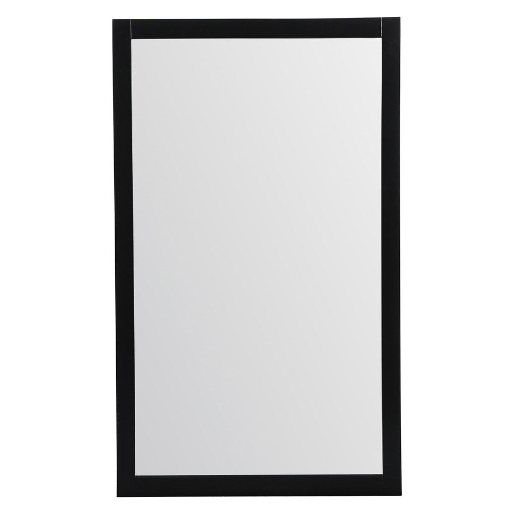 Elegant Wall Mirror - Black, D 60", H 36" (VM26036BK)