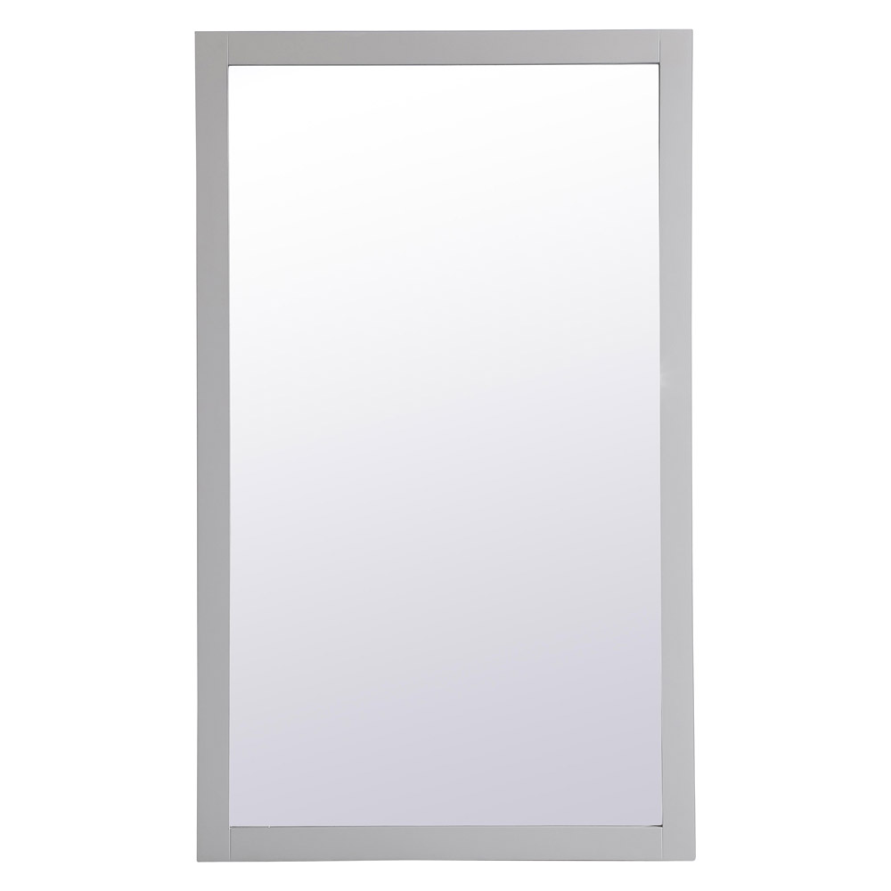 Elegant Wall Mirror - Gray, D 60", H 36" (VM26036GR)