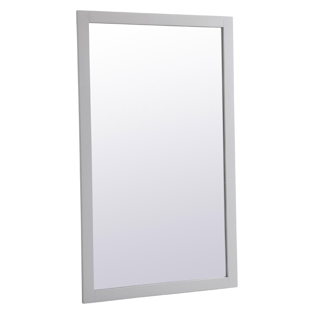 Elegant Wall Mirror - Gray, D 60", H 36" (VM26036GR)