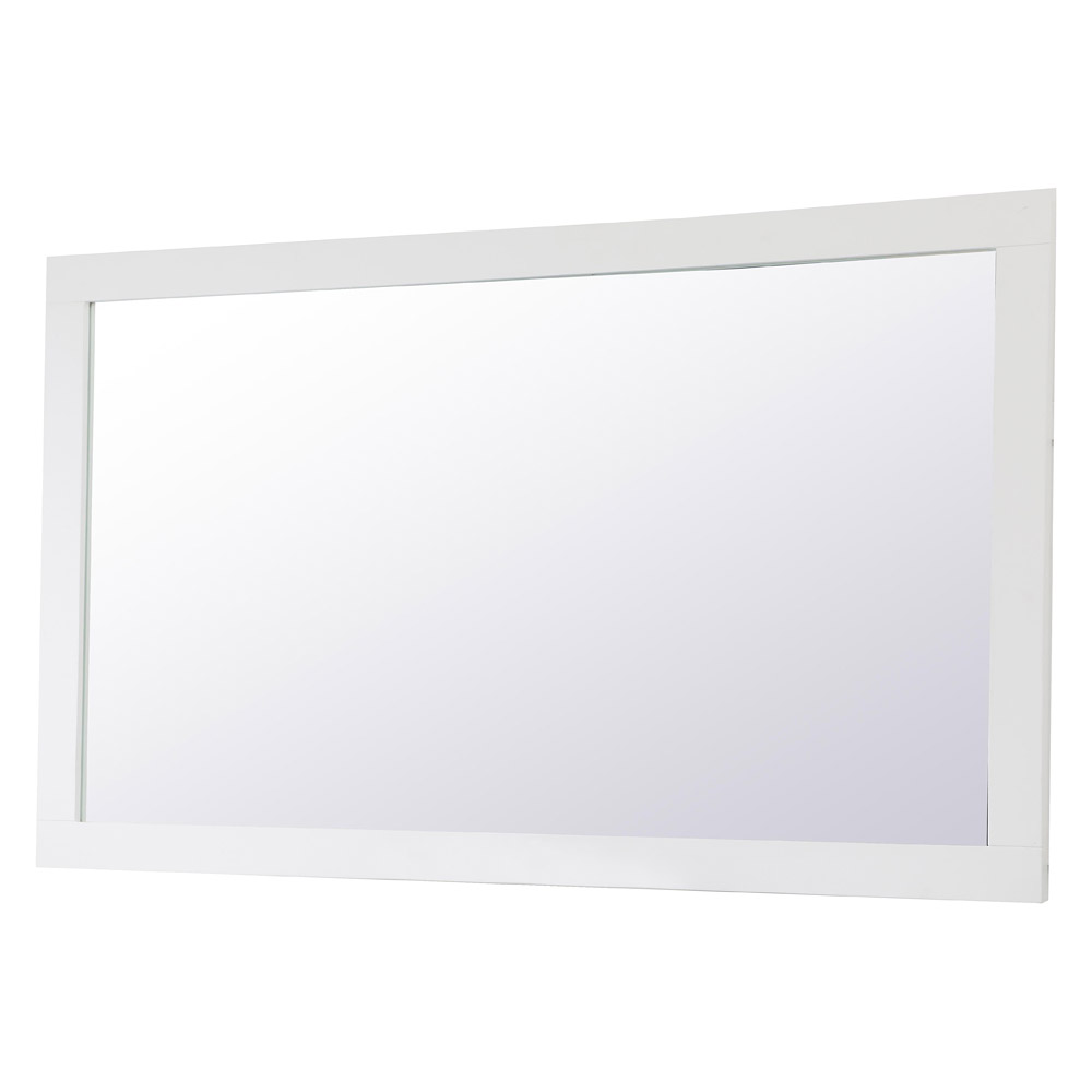 Elegant Wall Mirror - White, D 60", H 36" (VM26036WH)