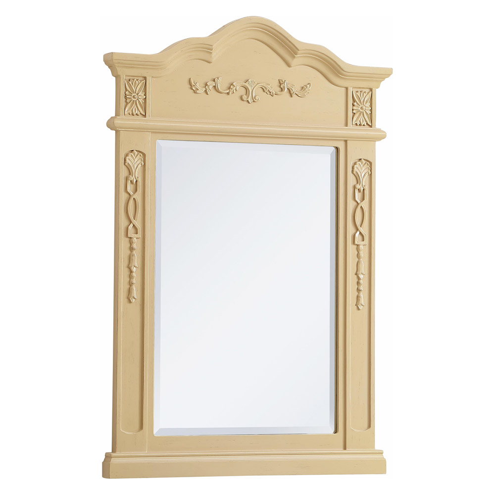 Elegant Wall Mirror - Light Antique Beige, L 24" (VM32436LT)