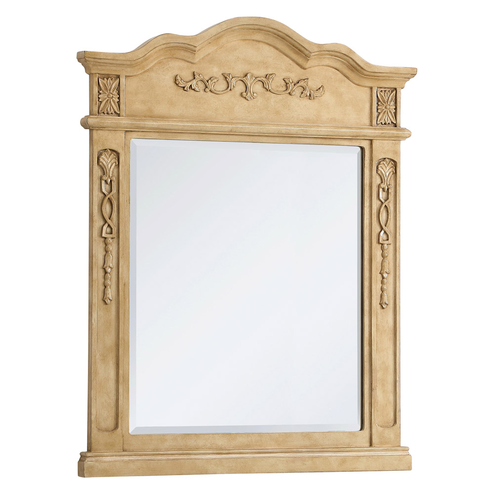 Elegant Wall Mirror - Antique Beige, L 28" (VM32836AB)