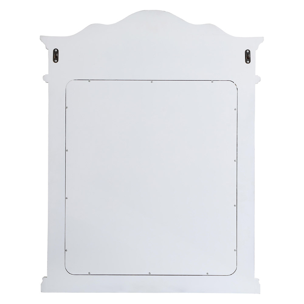 Elegant Wall Mirror - Antique White, L 28" (VM32836AW)