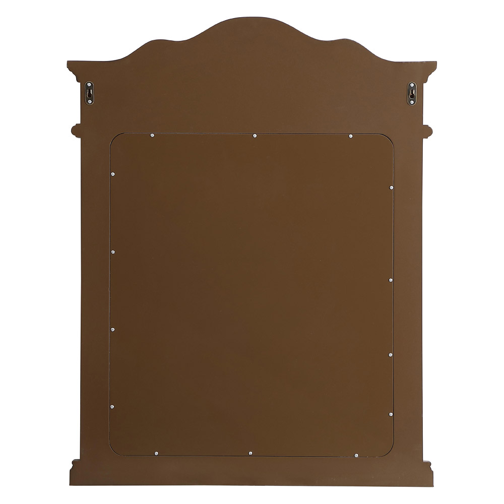 Elegant Wall Mirror - Brown, L 28" (VM32836BR)