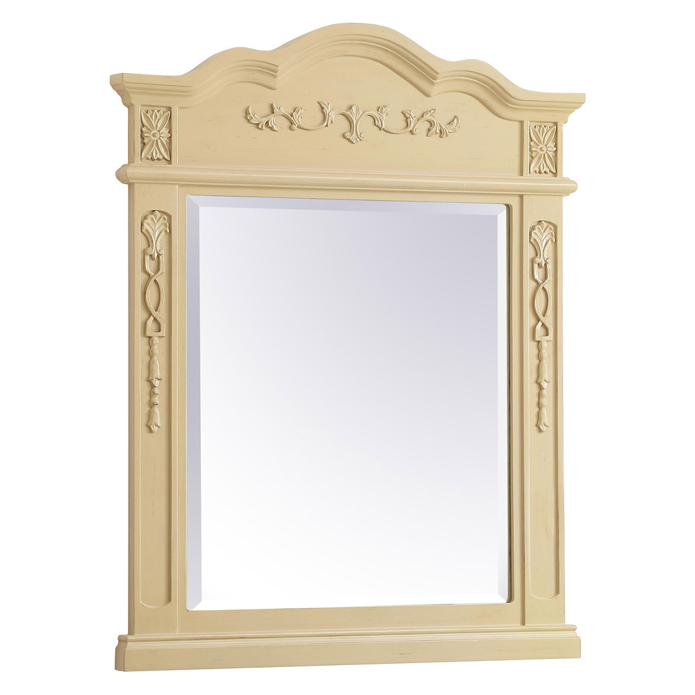 Elegant Wall Mirror - Light Antique Beige, L 28" (VM32836LT)