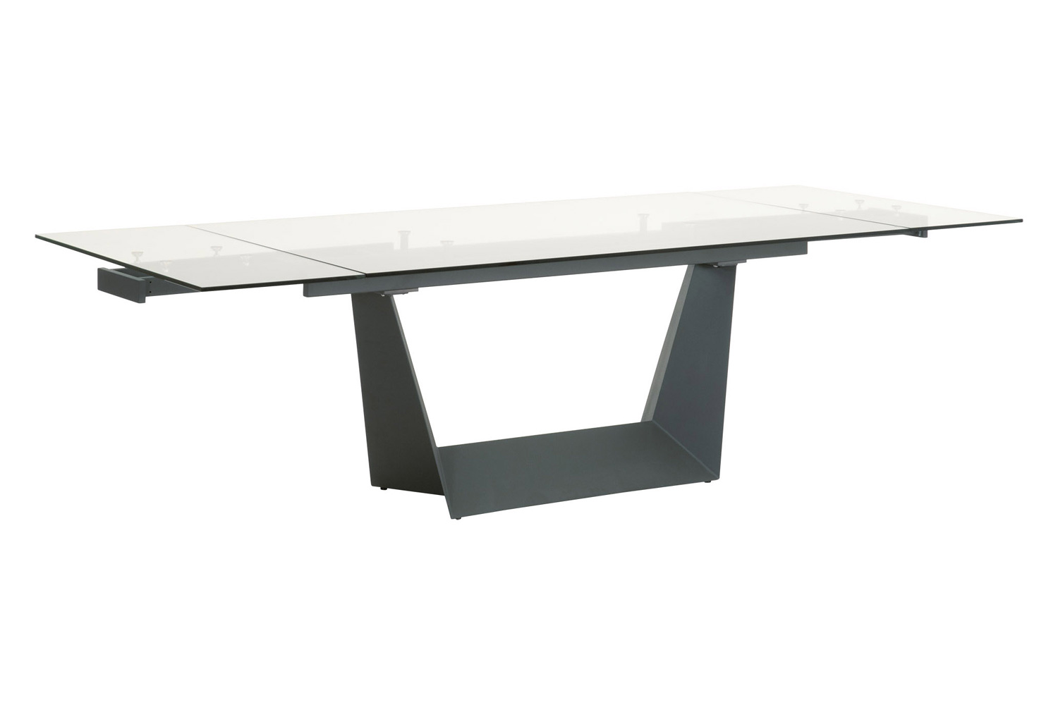 Essentials - Meridian Victory Extension Dining Table in Matte Dark Gray