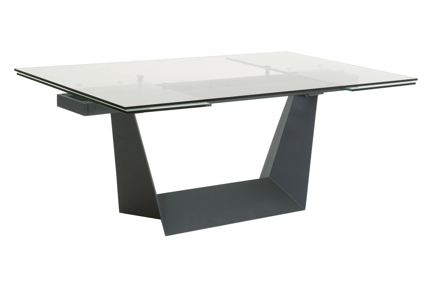 Essentials - Meridian Victory Extension Dining Table in Matte Dark Gray