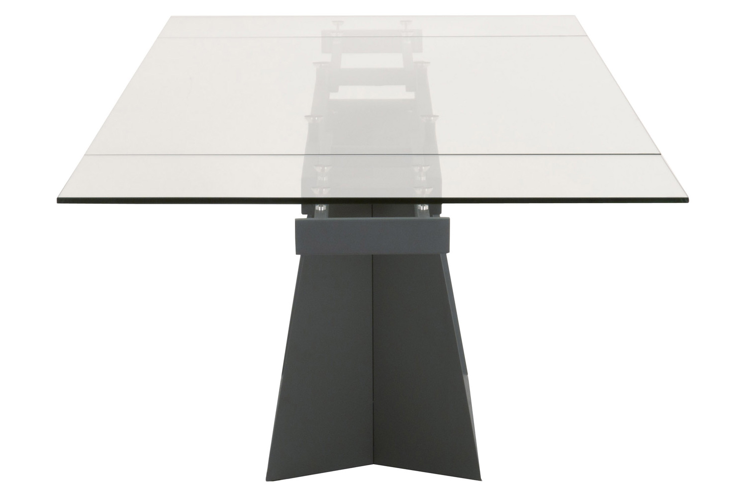 Essentials - Meridian Victory Extension Dining Table in Matte Dark Gray