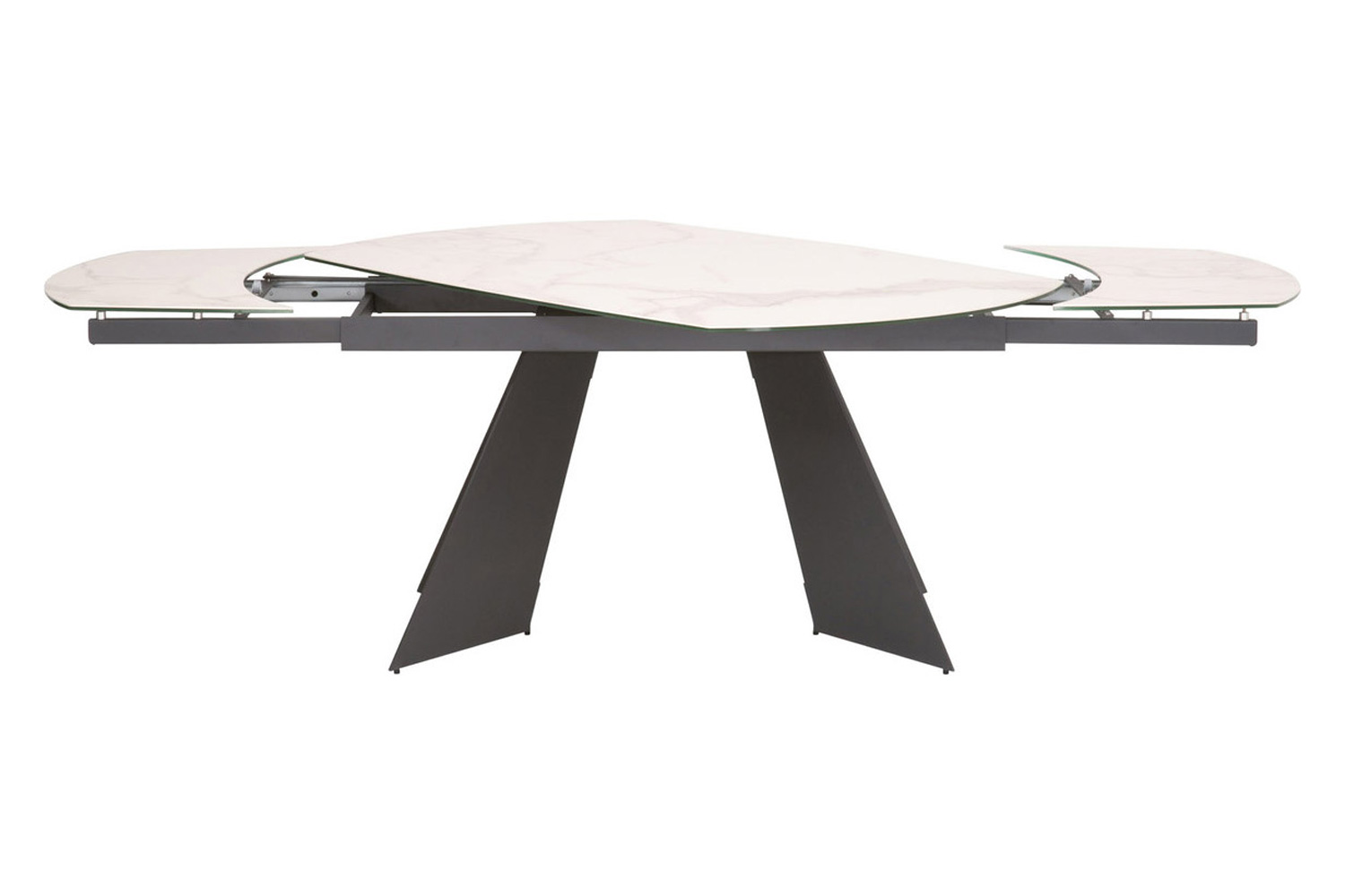 Essentials - Meridian Torque Extension Dining Table in Matte Dark Gray