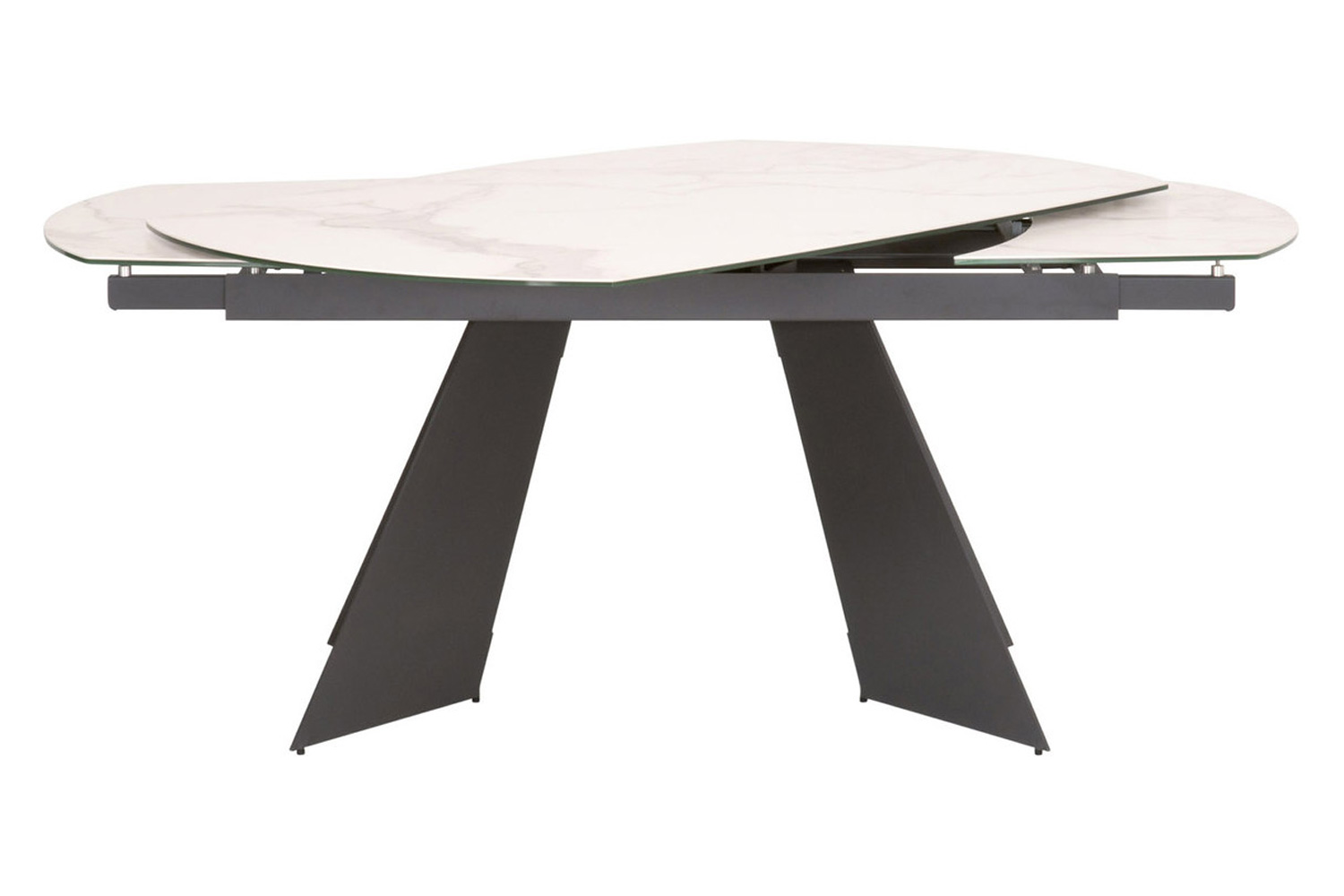 Essentials - Meridian Torque Extension Dining Table in Matte Dark Gray