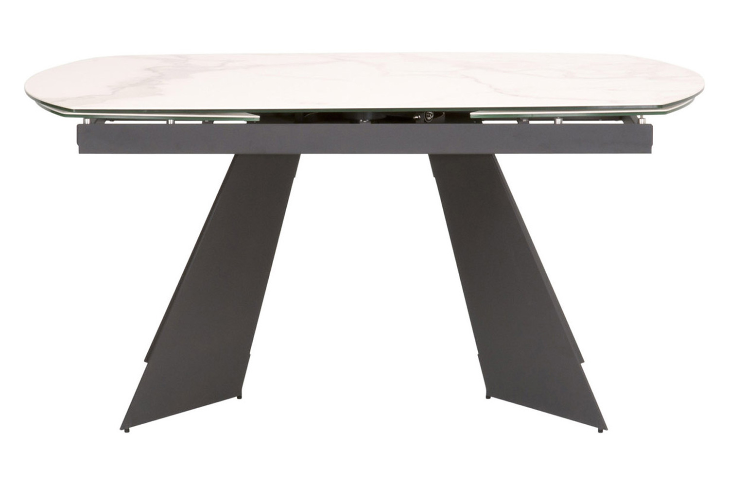 Essentials - Meridian Torque Extension Dining Table in Matte Dark Gray