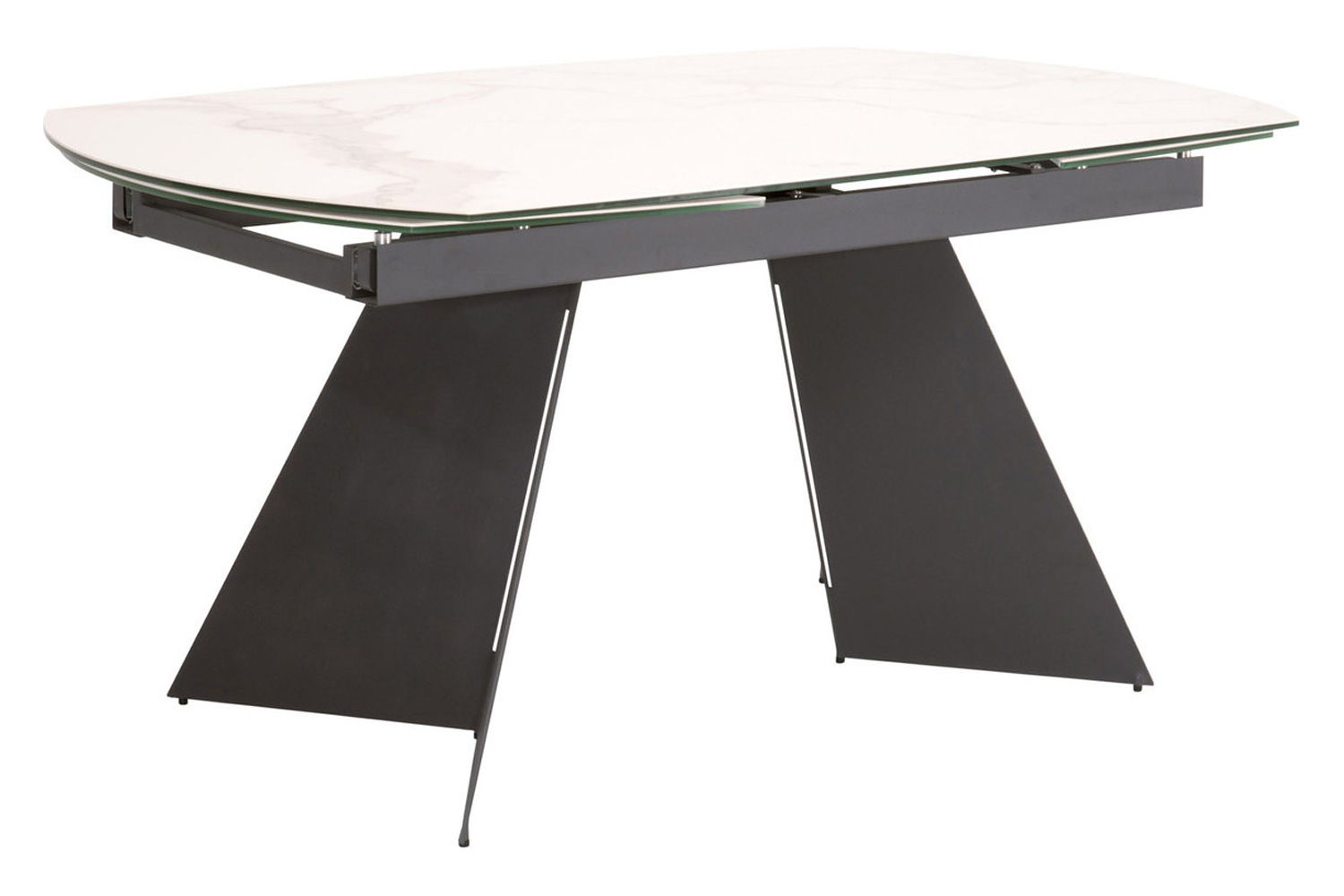 Essentials - Meridian Torque Extension Dining Table in Matte Dark Gray