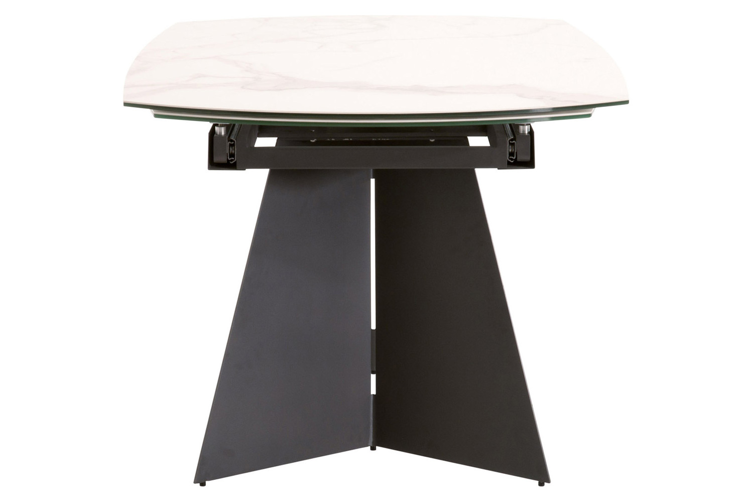 Essentials - Meridian Torque Extension Dining Table in Matte Dark Gray