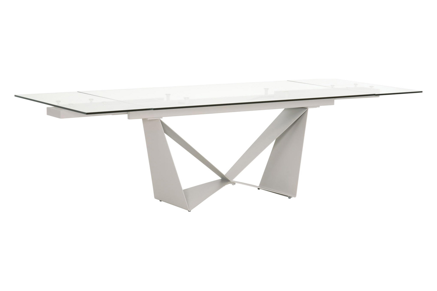 Essentials - Meridian Vida Extension Dining Table in Matte Light Gray