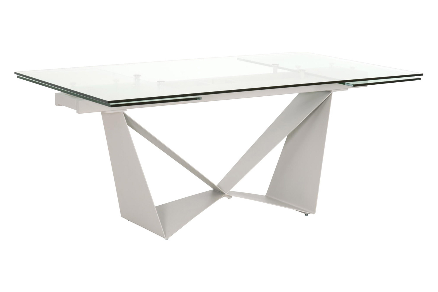 Essentials - Meridian Vida Extension Dining Table in Matte Light Gray