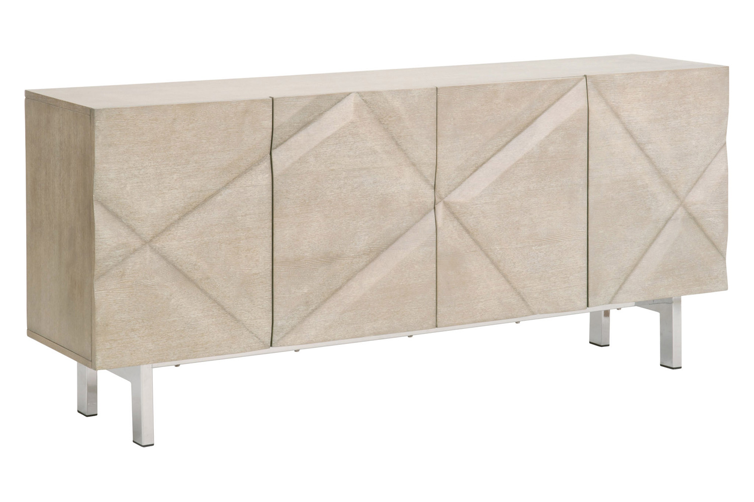 Essentials - Meridian Atticus Media Sideboard in Natural Gray