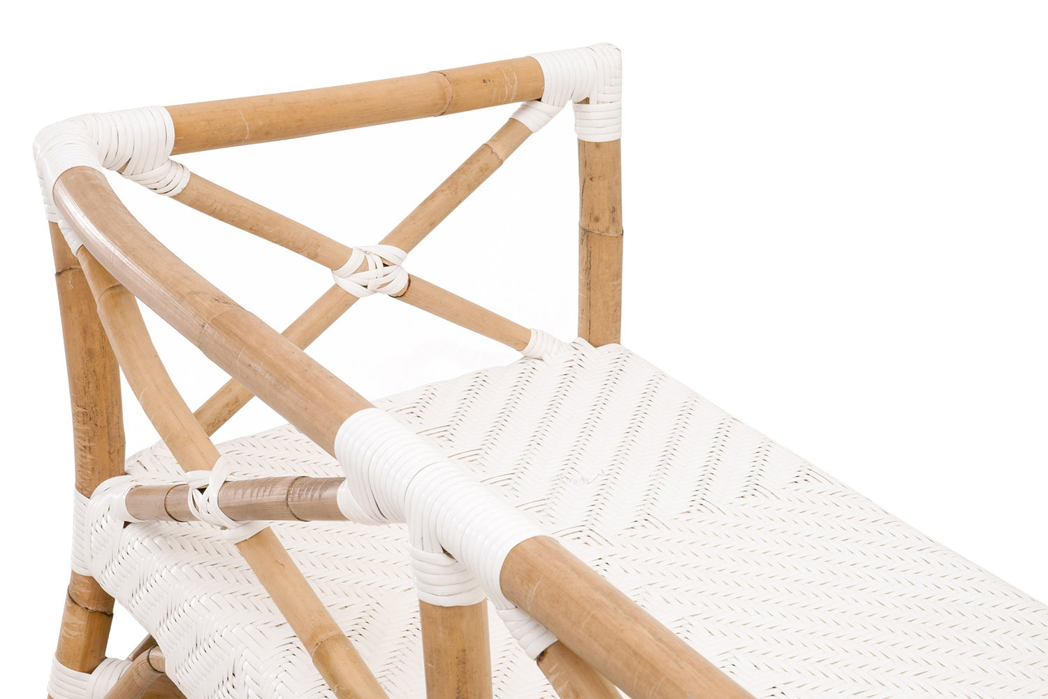 Essentials The Hamptons Palisades Bench - Natural Rattan