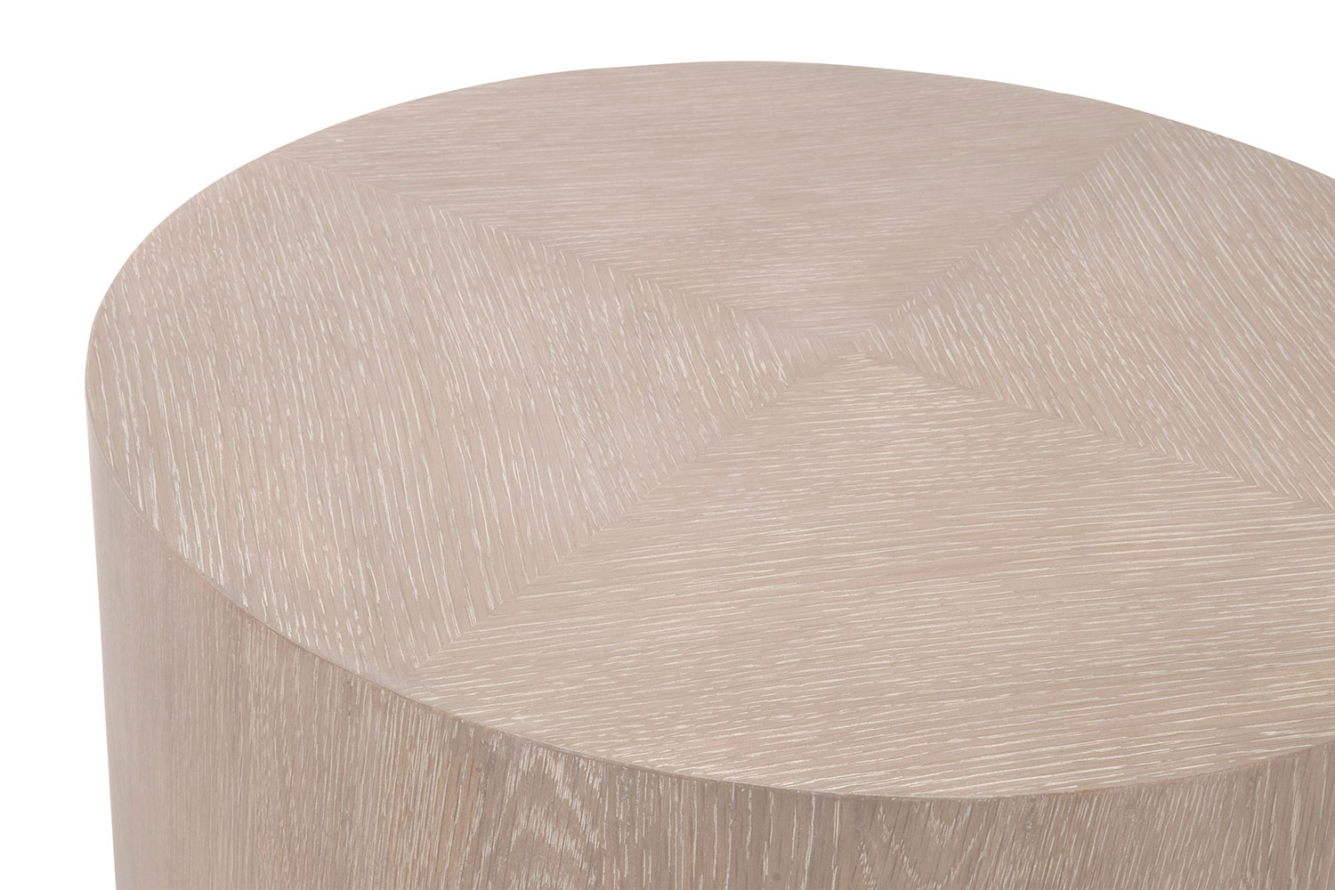 Essentials - District Roto Large End Table in Natural Gray