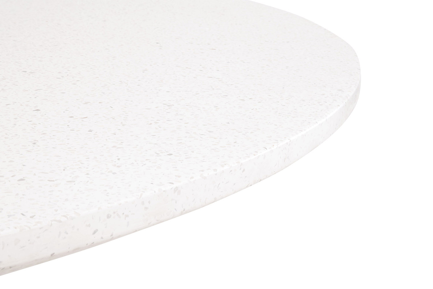 Essentials - District Monterey 55" Round Dining Table in Ivory Terrazzo Concrete